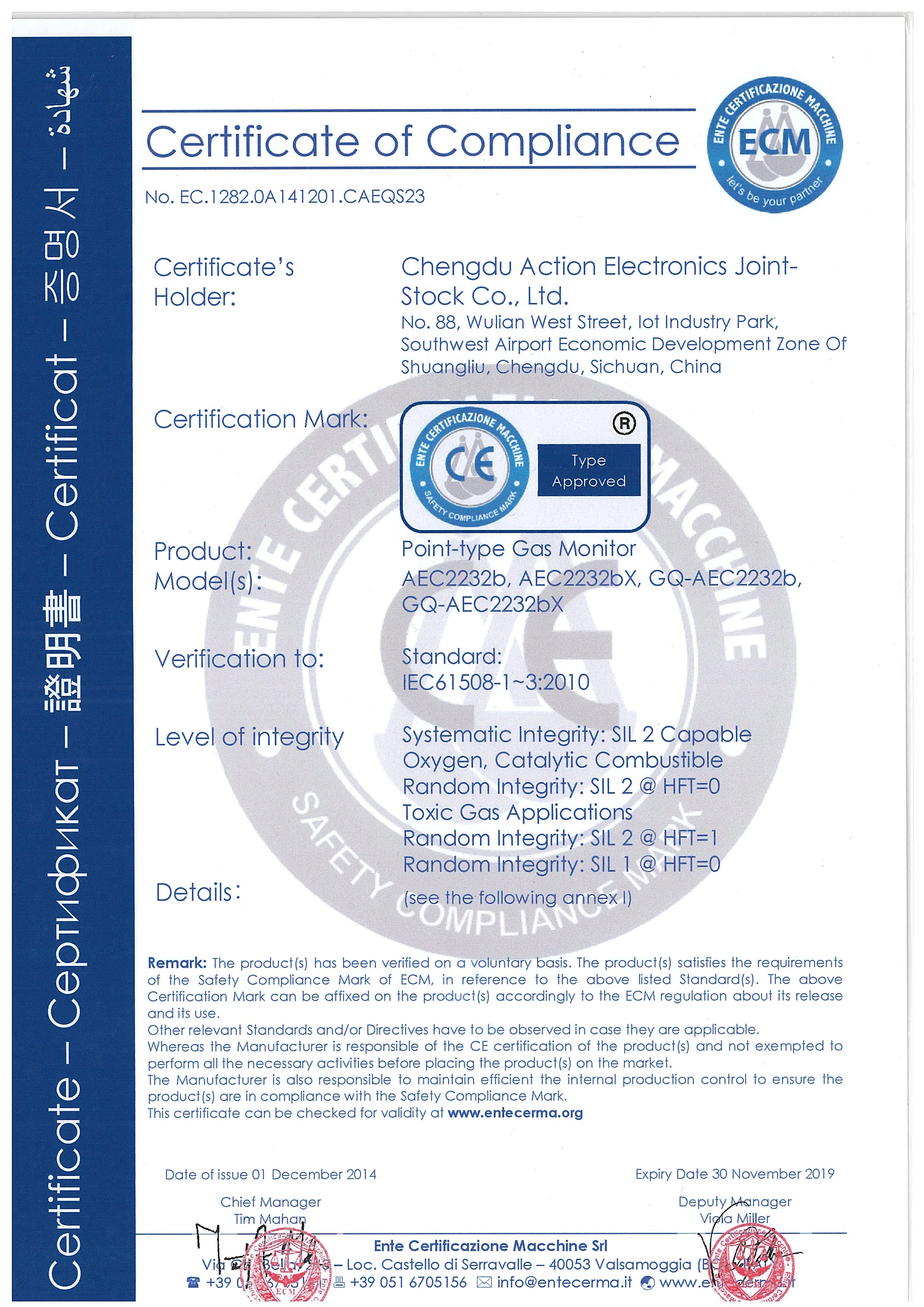 

Action Portable carbon monoxide gas sensor 0-1000ppm CO multi detector