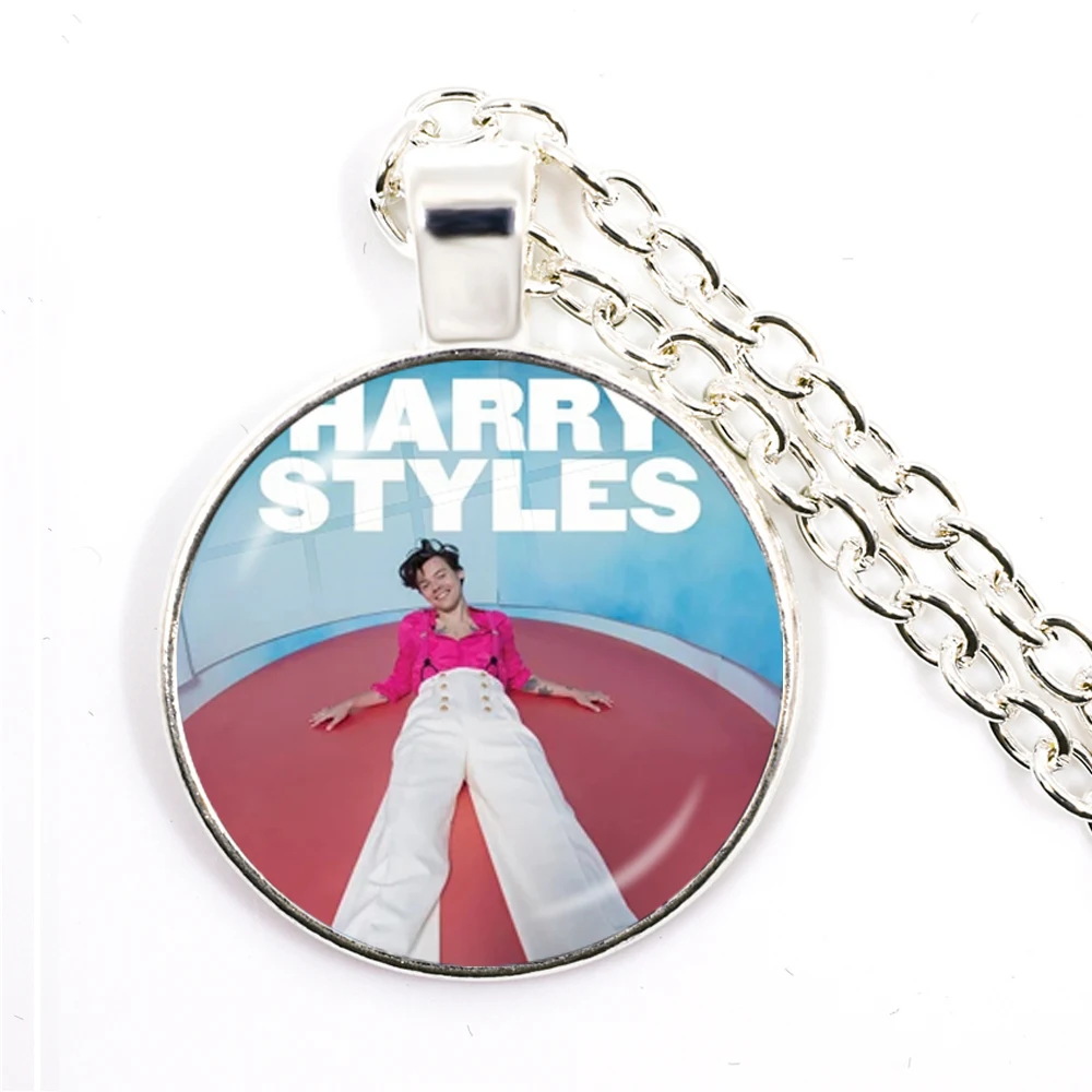 Кулон Harry Styles Love On Tour 2020 с серебряным покрытием 25 мм бижутерия со стеклянными