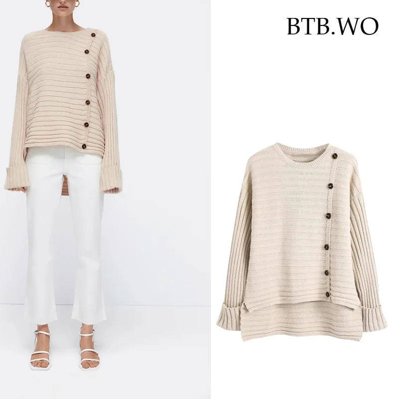 

BTB.WO 2021 женский Модный укороченный вязаный свитер с цветочной вышивкой винтажная женская верхняя одежда с длинным рукавом шикарные топы