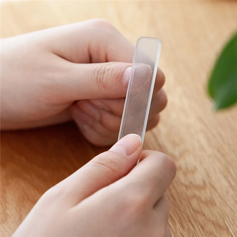 1Pc Professional Nano Glass Nail File Buffer Block Shiner Manicure Art Polish Nails Accessories Files | Красота и здоровье