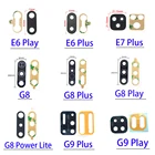 Стеклянный объектив задней камеры на клейкой основе для Moto G8 G9 E6 E7 E5 Plus Play Z3 Play G8 Power Lite E6s стеклянный объектив камеры