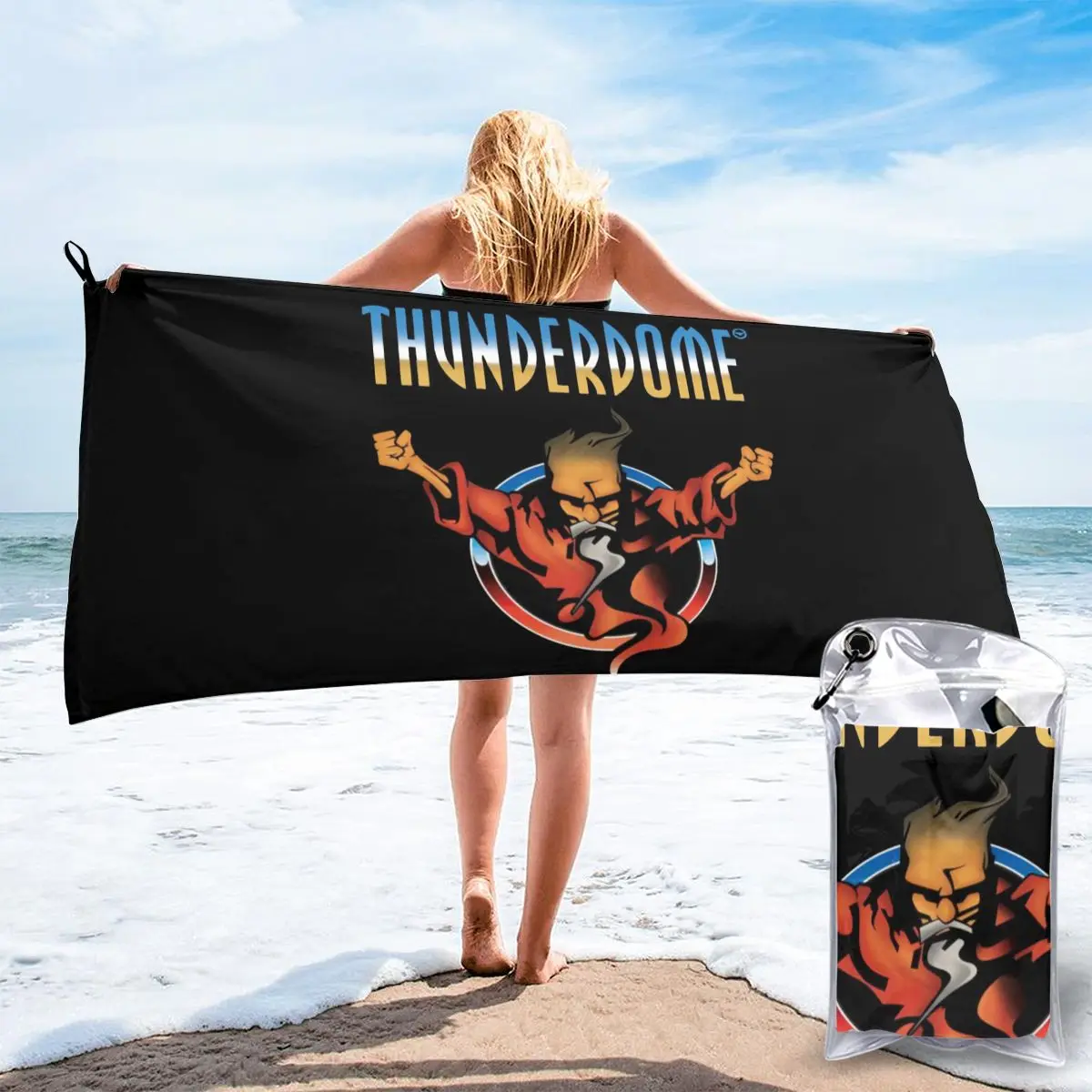 

Thunderdome Hardcore Techno And Gabber Mens Black Size Stoxxl Designs Any Logo 2021 Rap Solid Color Beach Bath Towel