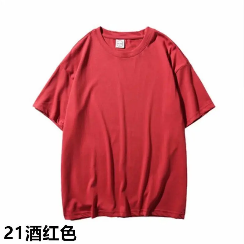 

2021 summer hot-selling pullover T-shirt new round neck fashion loose fashion t-shirt top XBB12