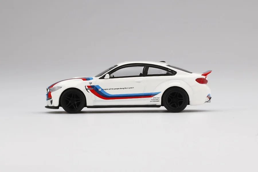 Мини GT 1:64 LBWK фунтов производительность M4 белый с принтом буквы м в