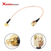 rf coaxial adapter sma male to mcx male right angle connector rg316 15cm cable