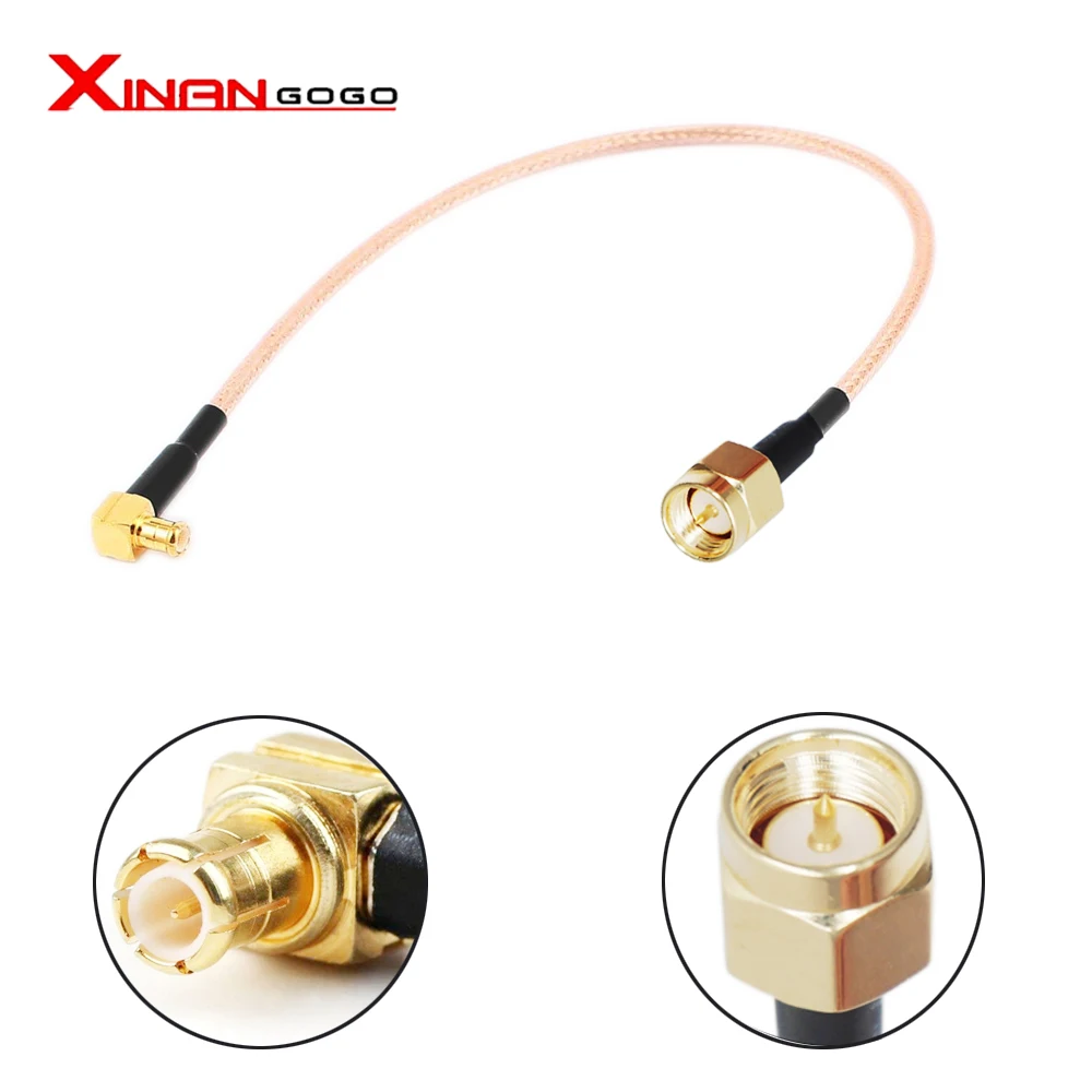 RF коаксиальный адаптер SMA штекер к MCX Штекер прямоугольный разъем RG316 15 см