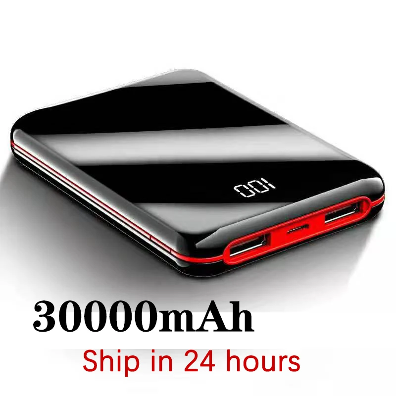 Лидер продаж мини-внешний аккумулятор на весь экран внешний 30000 мАч внешняя