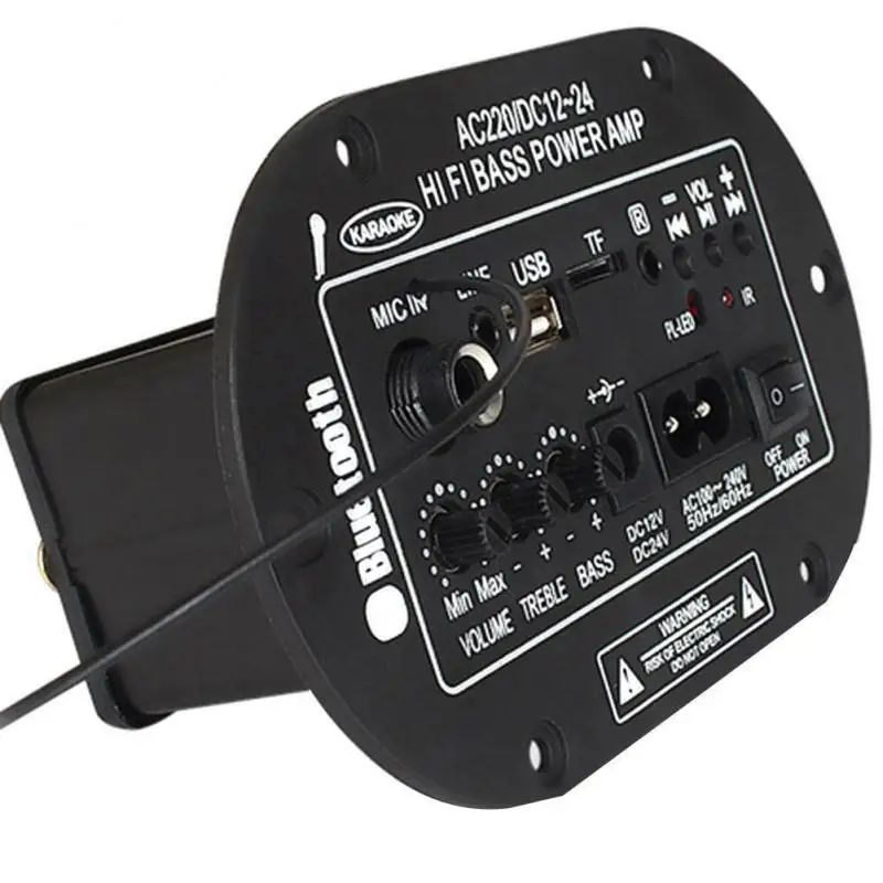 Цифровой усилитель мощности совместимый с Bluetooth 3028BTMIC плата USB Dac FM-радио TF-плейер