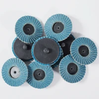 10pcs 2 inch 80 grit roloc flap discs zirconia alumina roll lock sanding discs