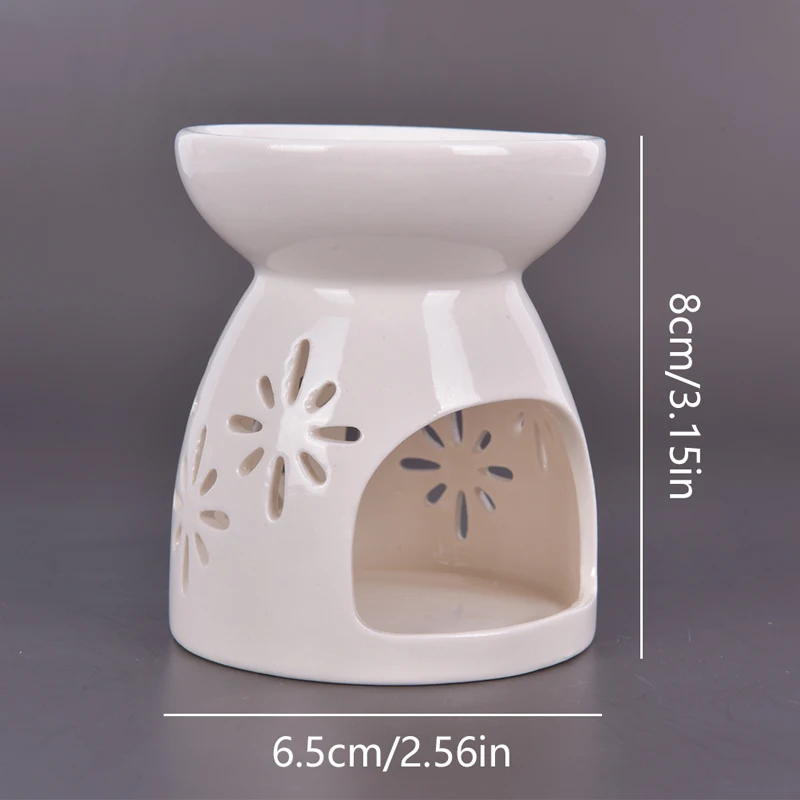 

HOT Ceramic Candle Holder Essential Oil Burner Diffuser Aromatherapy Incense Lamps Porcelain Home Living Room Decors