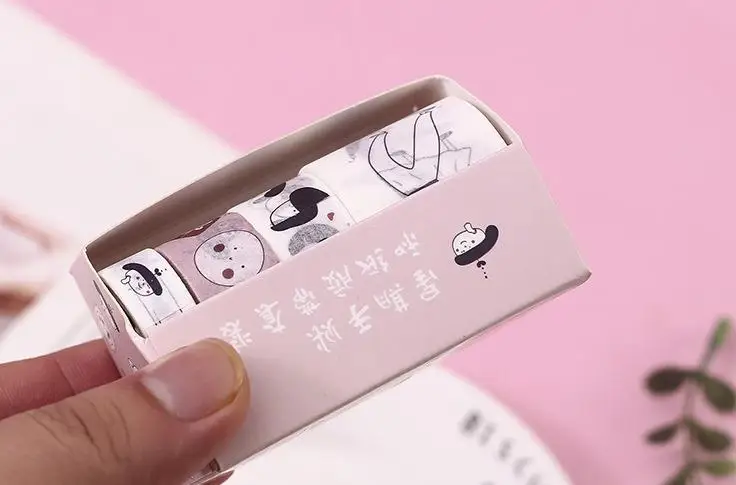 4 шт./упак. Kawaii танцор девушки неделю план васи клейкая лента DIY Скрапбукинг наклейка этикетка маскировки ленты школьные канцелярские принадлежности