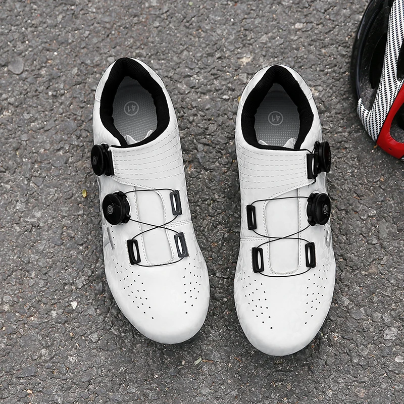 

Professional lock mountain bike shoelace rotating buckle road bike shoelace lock rubber sole non-locking cycling training shoes