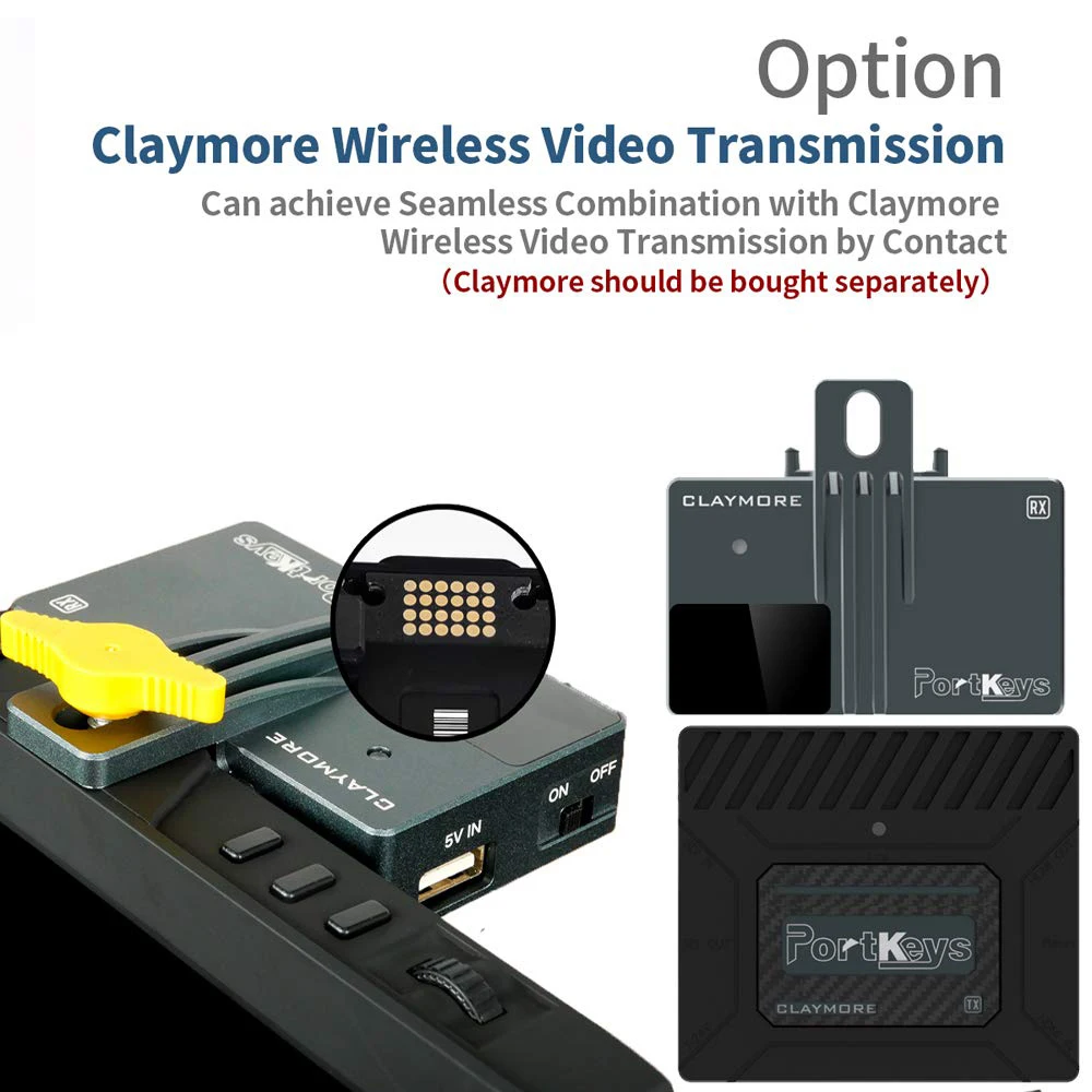PortKeys HS7T High Bright 1200nit 3g SDI/4 K HDMI на монитор камеры 3D LUT, черный