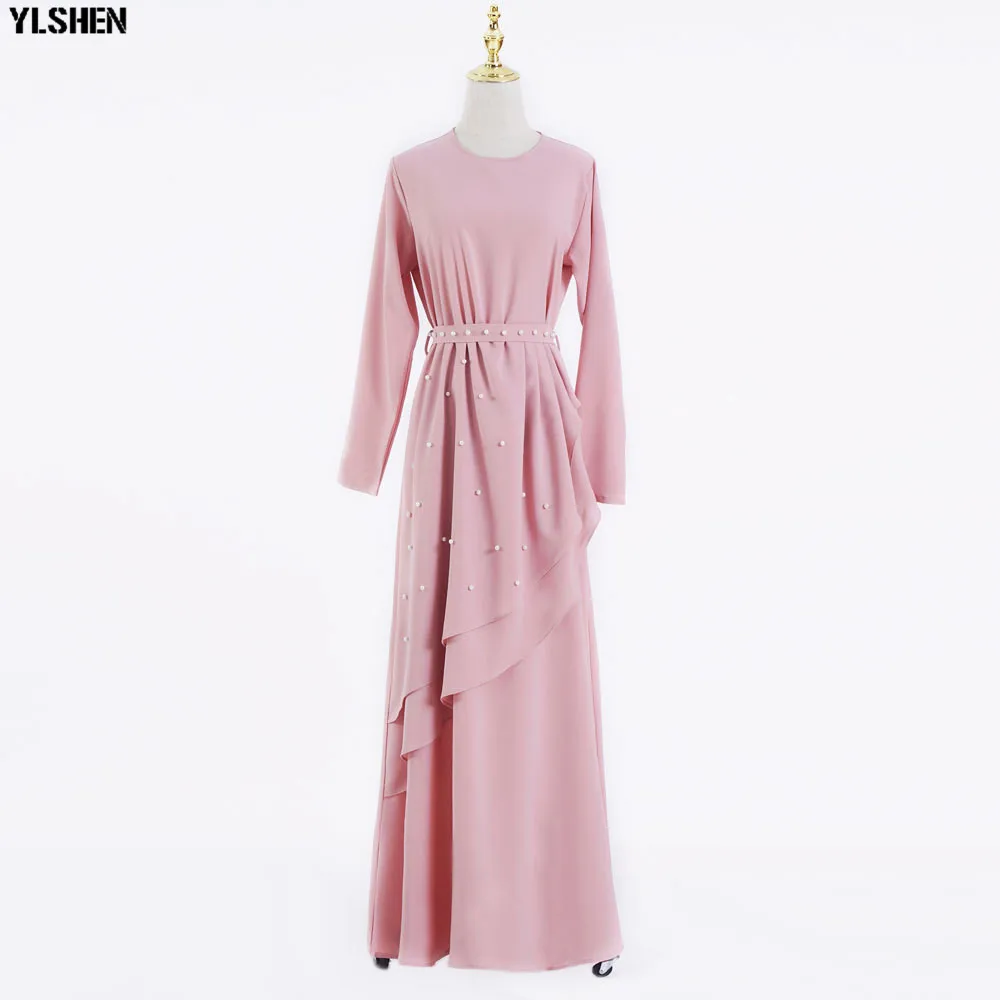 Мусульманское платье Abaya в Дубае роскошное высококлассное вышитое жемчужное