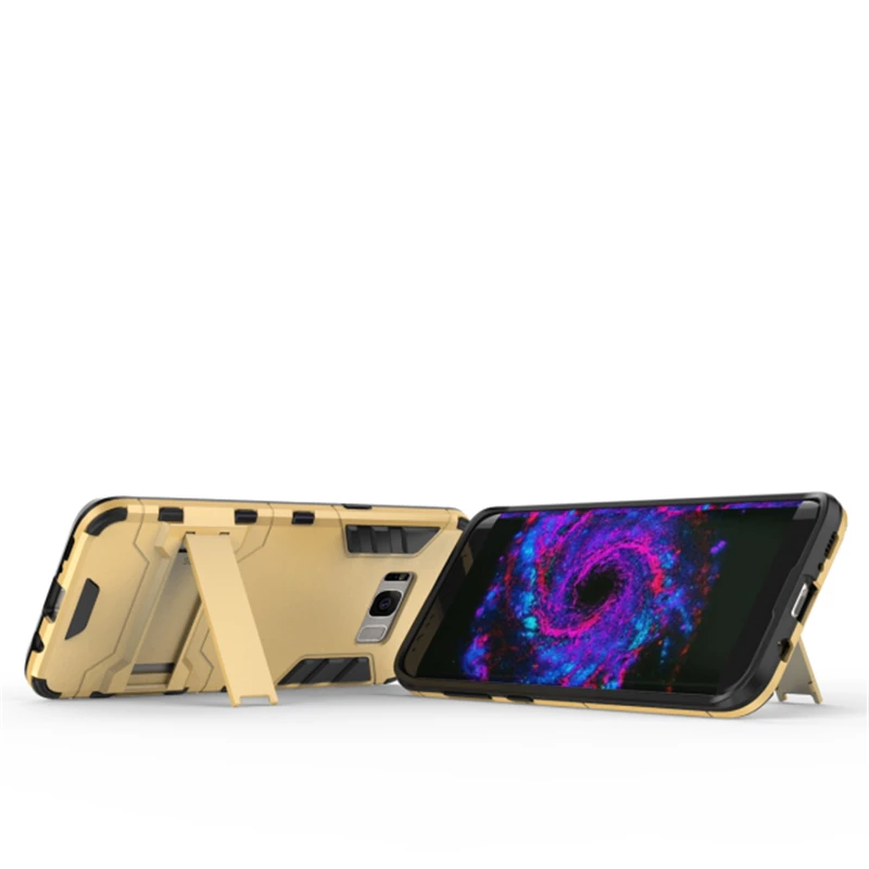 Гибридный чехол-подставка Железный человек для Samsung Galaxy S8 S9 S10E S10 S20 S21 S21FE Plus S30 Ultra