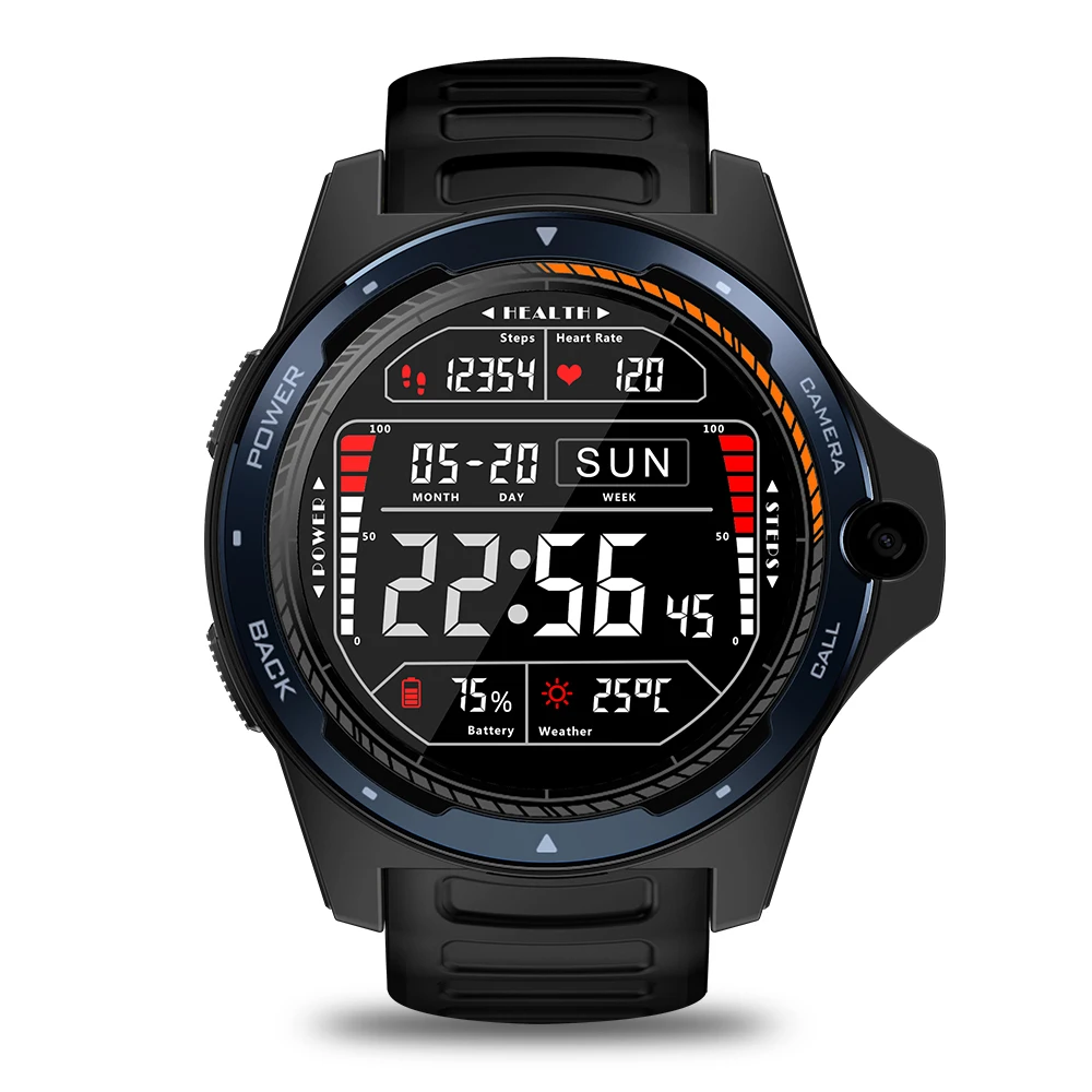 Zeblaz e THOR 5 Smart Watch with 8MP Camera smart bracelet 2GB+16GB Dual System GPS 1.39'' Heart Rate Monitor sport Smartwatch