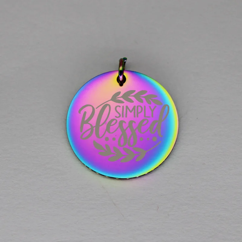 Bless подвески из нержавеющей стали просто Блаженный Шарм кулоны оптом ювелирные