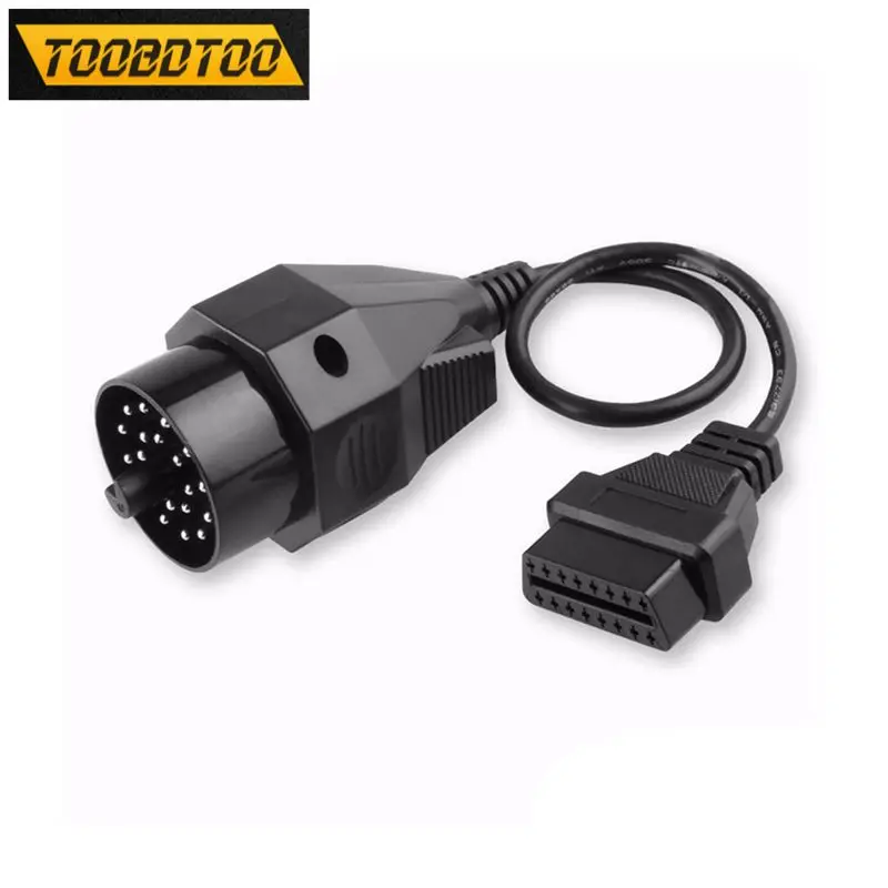 

Новый для BMW 20-контактный адаптер OBD2 к OBD OBD2 16-контактный гнездовой разъем диагностический инструмент 20-контактный подключение сканера OBD2