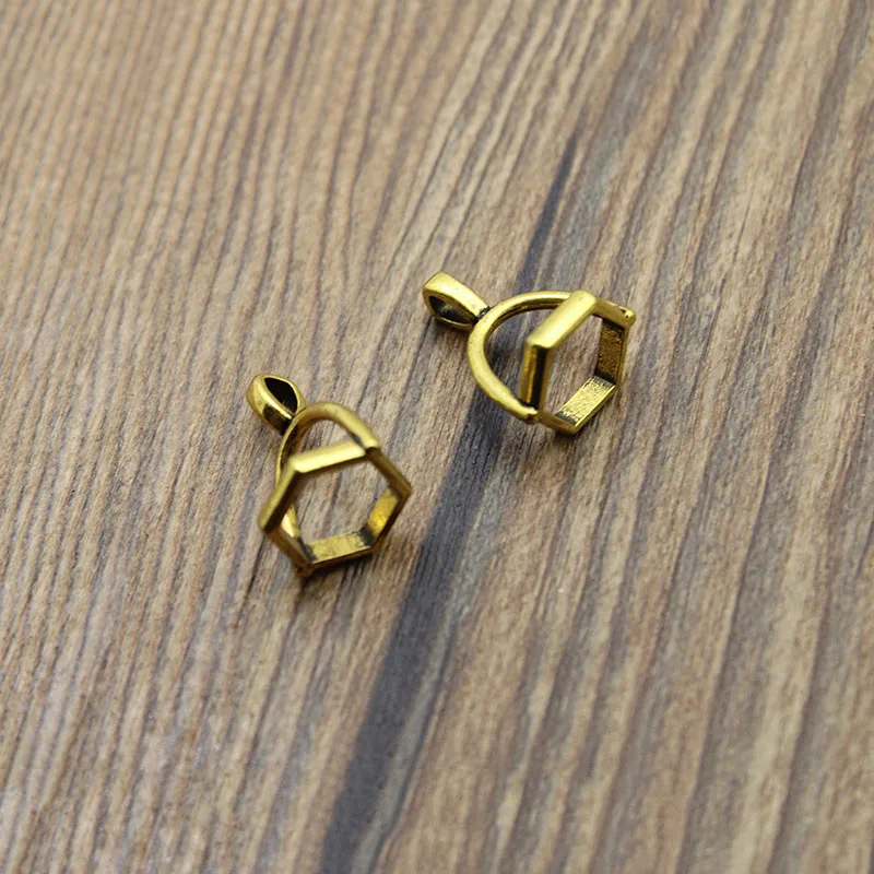 Застежки для подвесок с натуральным камнем 20 шт./лот 8 мм|Ювелирная фурнитура и