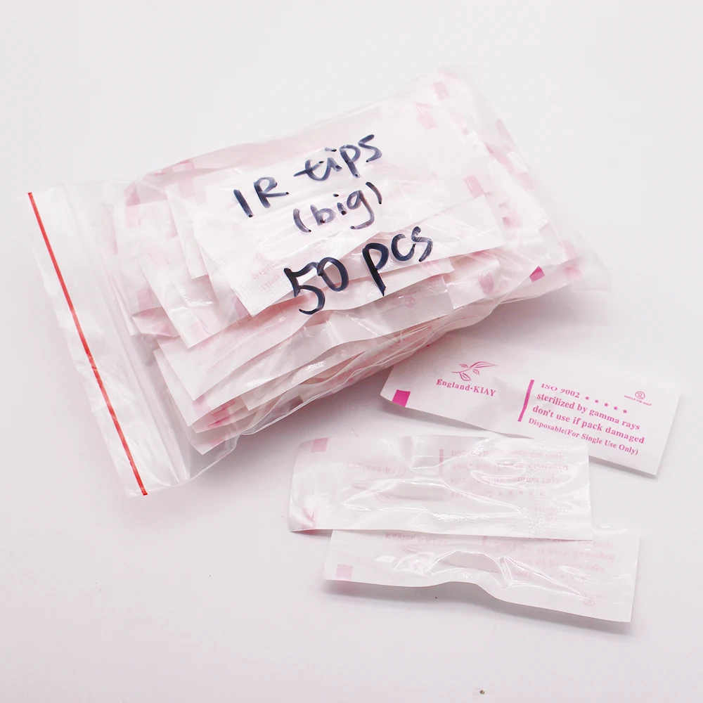 50 Pcs Disposable Big 1RL Caps Permanent Makeup Needle Tips Tattoo Needle Spouts For Tattoo Eyebrow Machine