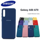 Жидкий силиконовый чехол для Samsung Galaxy A50, мягкий шелковистый чехол для Galaxy a50, a70 2019, A505, A505F SM-A505F, 6,4 дюйма