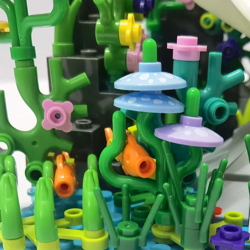 Конструктор MOC с морскими животными Детский конструктор растениями Подарочная