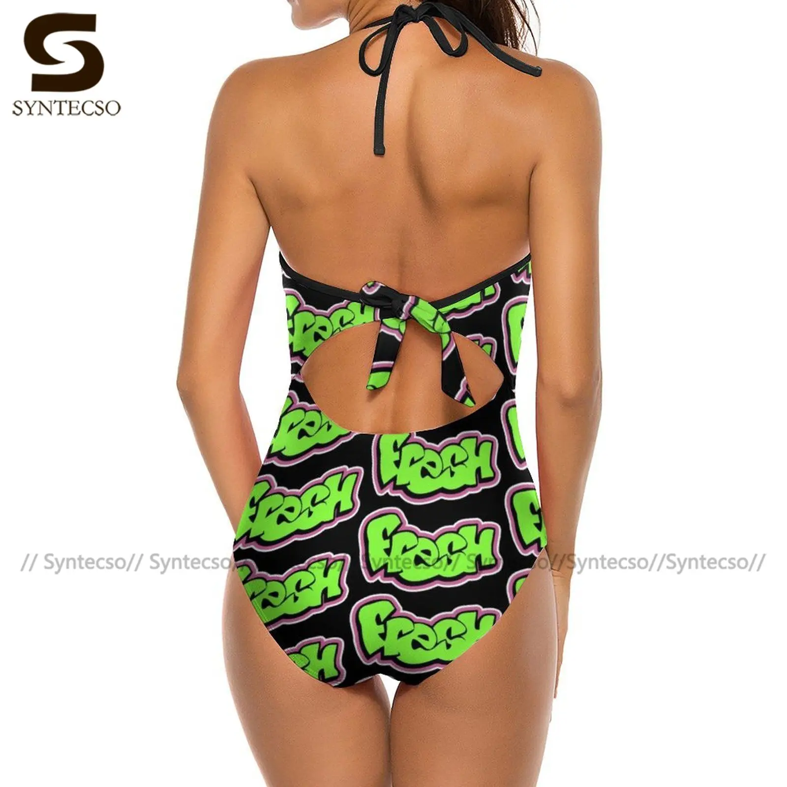 Купальник с граффити высокая нога полная одежда для купания купальный дешевая