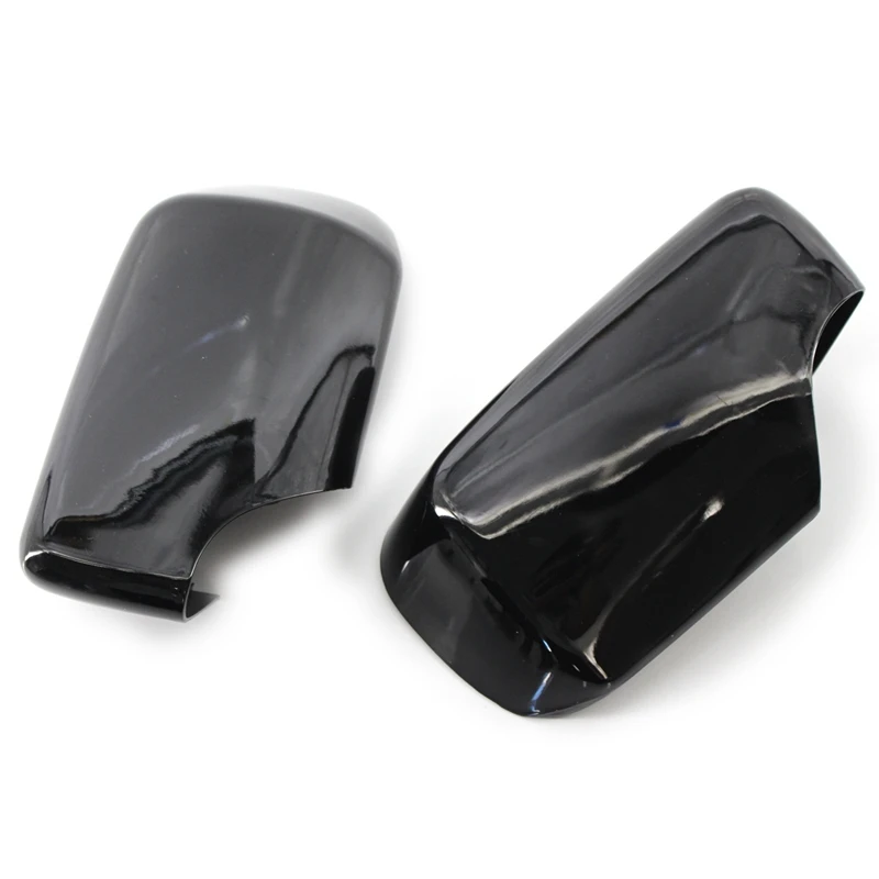 Pair Rear View Mirror Covers Side Caps For-BMW E46/E39 3/5 Series 1998-2005 Gloss Black 51168238375 51168238376 | Автомобили и