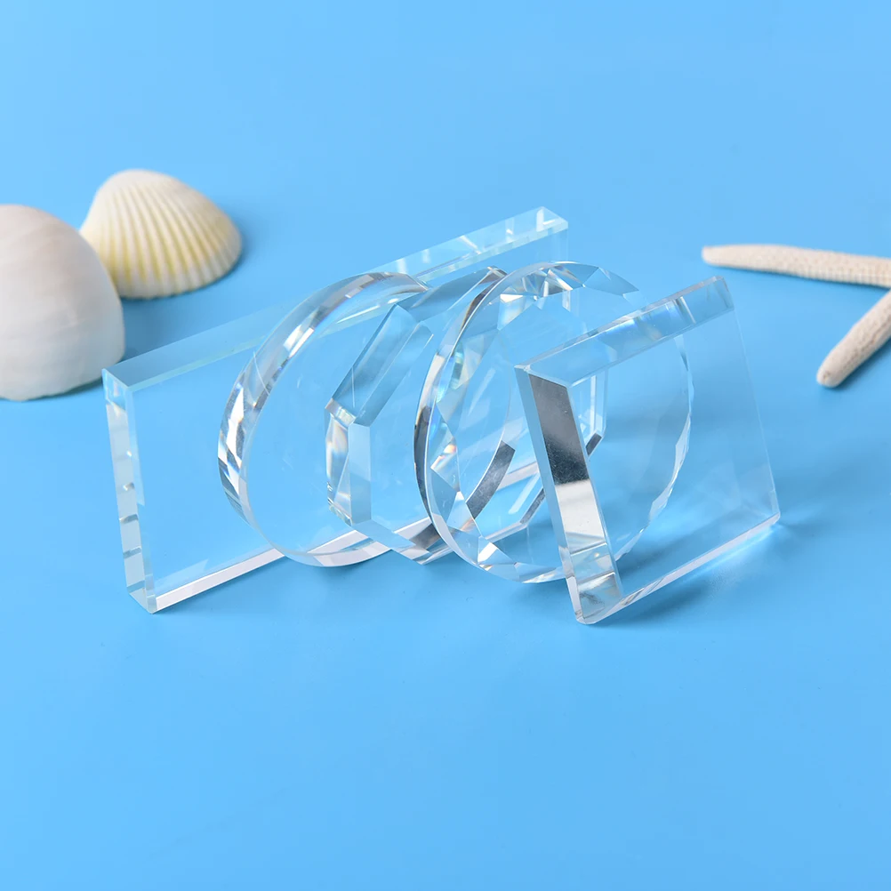 1 шт. прозрачная стеклянная пигментная краска палитра смешивающая лопатка