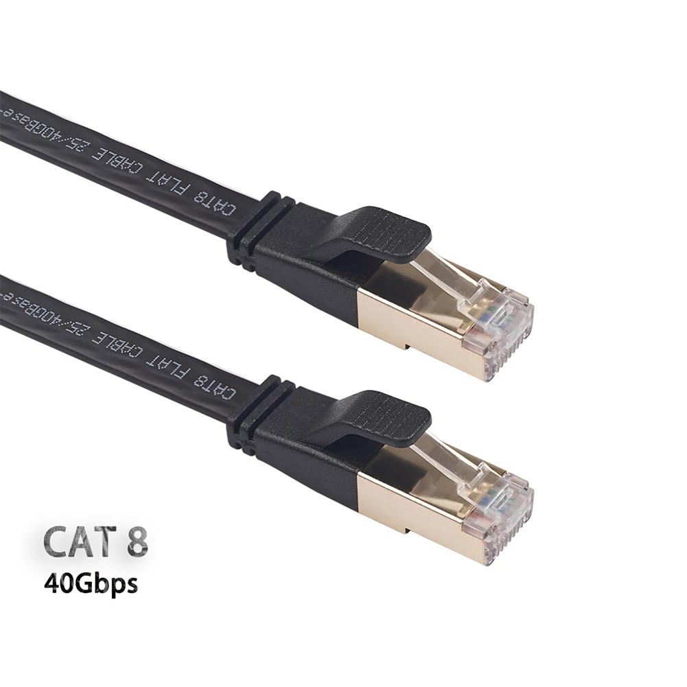 Cat8 Ethernet кабель SFTP 40 Гбит/с супер Скорость кошки 8 RJ45 сетевой патч корд разъем для