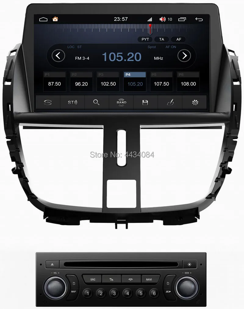 Автомобильный аудио стерео gps Ouchuangbo для Peugeot 207 поддержка 8 ядер usb swc mirror link Wi Fi S300