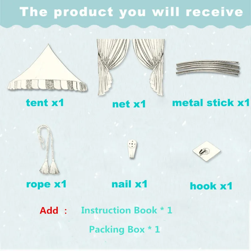 150 см большой игровой домик палатка для детей детская хлопковая кровать навес