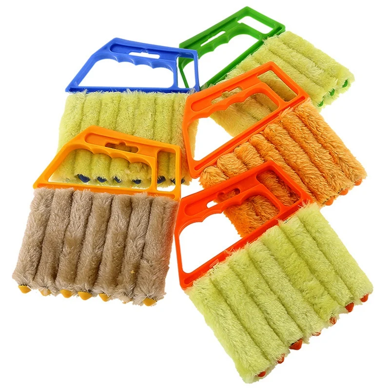 

Air Conditioner Duster Cleaner With Washable Venetian Blind Blade Cleaning Cloth Useful Microfiber Window Cleaning Brush