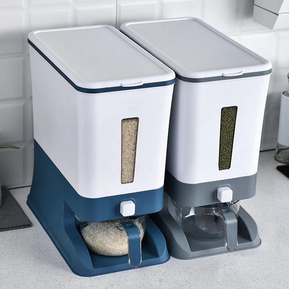 

Metering Rice Bucket Rice Storage Box Household Cereal Container Rice Bucket