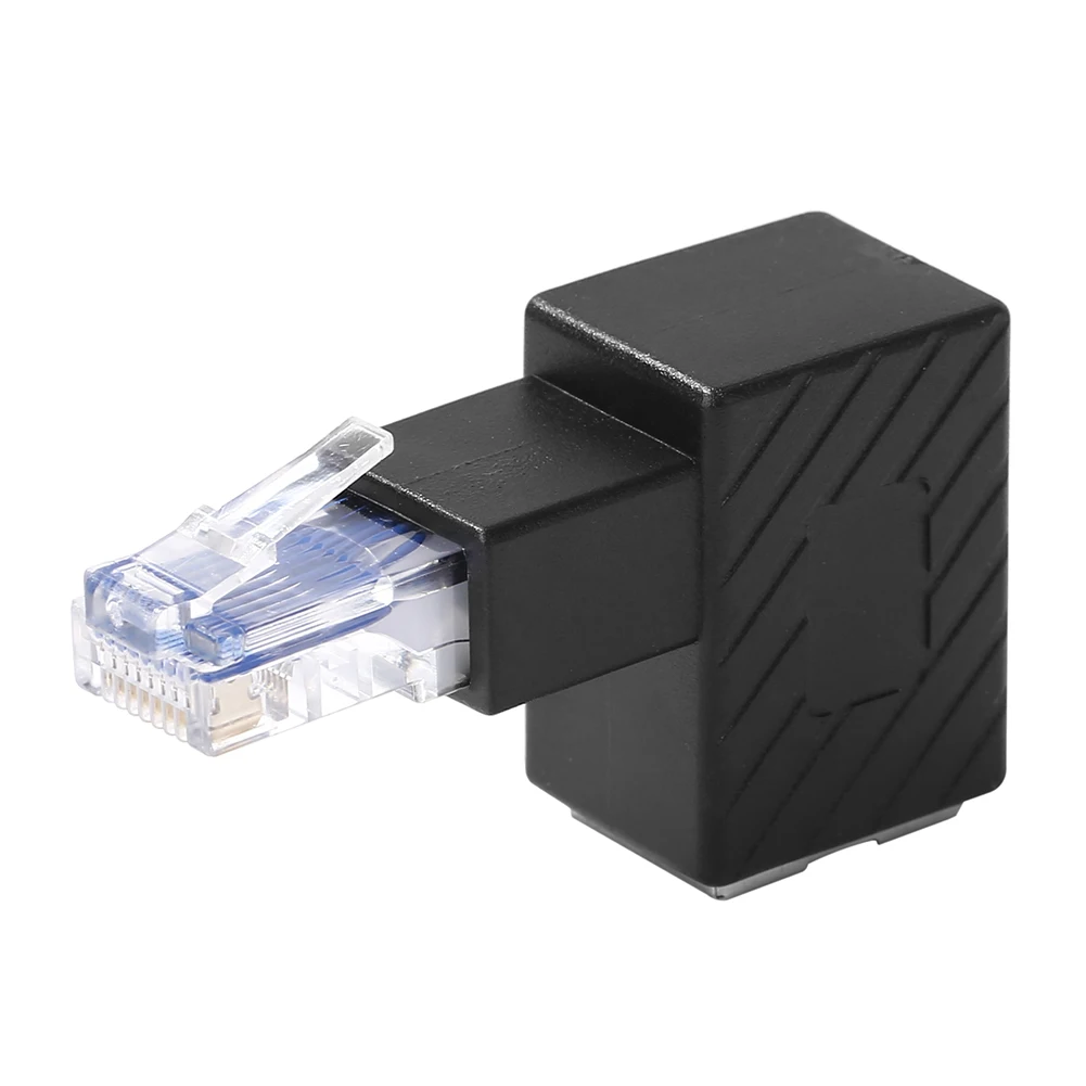 90 градусов RJ45 конвертер Gigabit Ethernet сетевой адаптер расширитель под разными углами