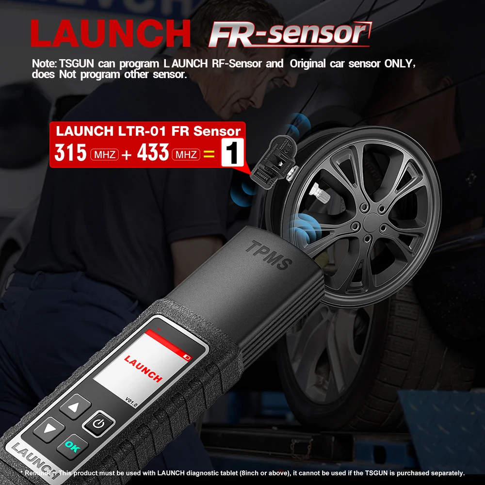 LAUNCH X431 TSGUN TPMS Инструменты для диагностики давления в шинах автомобиля