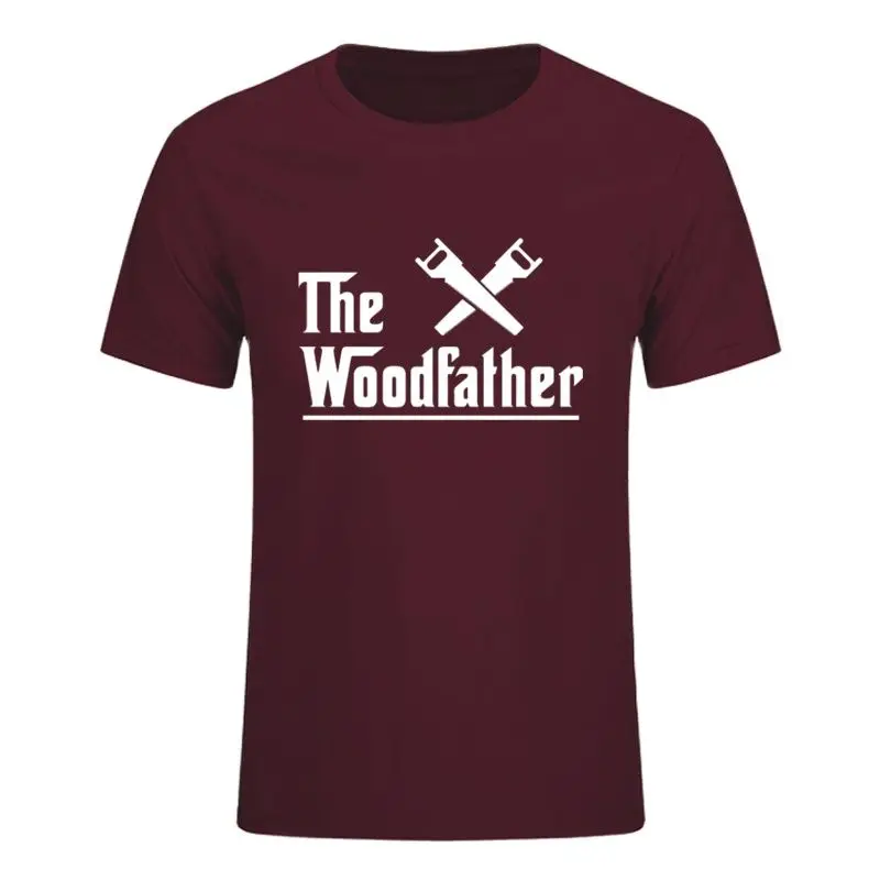 Летний Лидер продаж Модные Woodfather плотник рабочий принт футболка для мужчин с