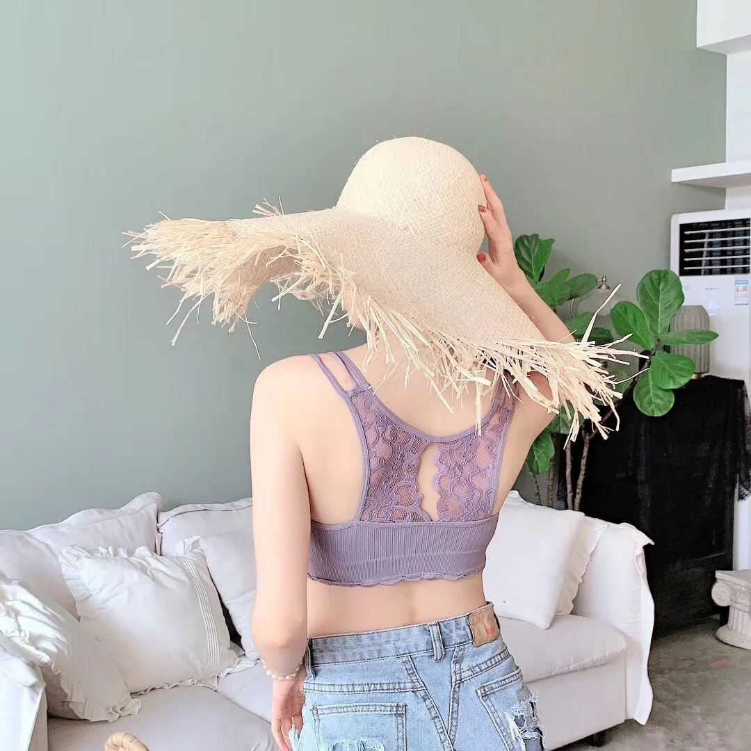 

Seamless Pure Cotton Fixed One-Piece Cup Wrap-Around Tube Top Women's Sexy U-Back Push Up Non-Steel Ring Sports Underwear