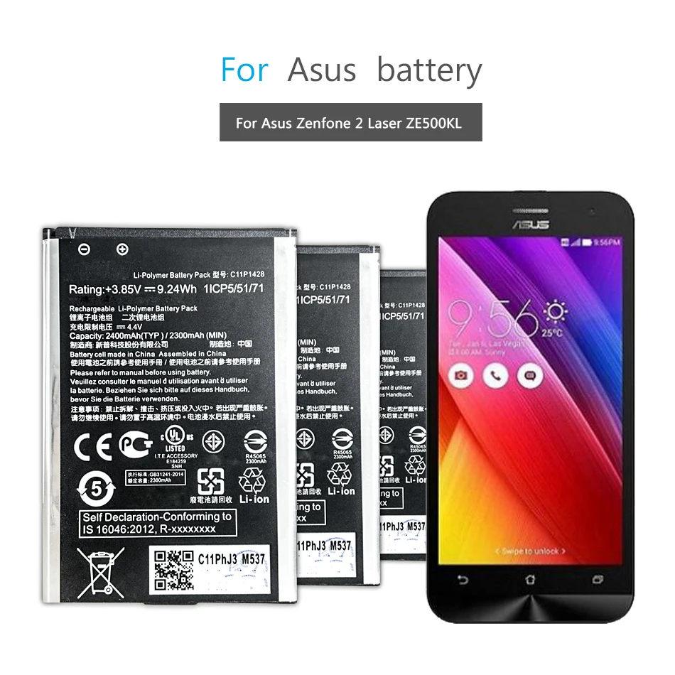 Мобильный телефон Аккумулятор для ASUS Zenfone 2 3 Laser 5 0 Per Zen fone 4 6 Max Z3 Deluxe ZC520TL ZE550KL ZE601KL