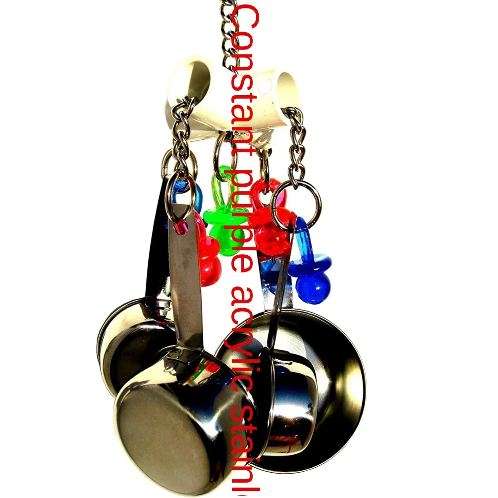 

Игрушка-попугай, игрушка, птица, искусственная нержавеющая сталь, четырехгоршковая веревка 232 г