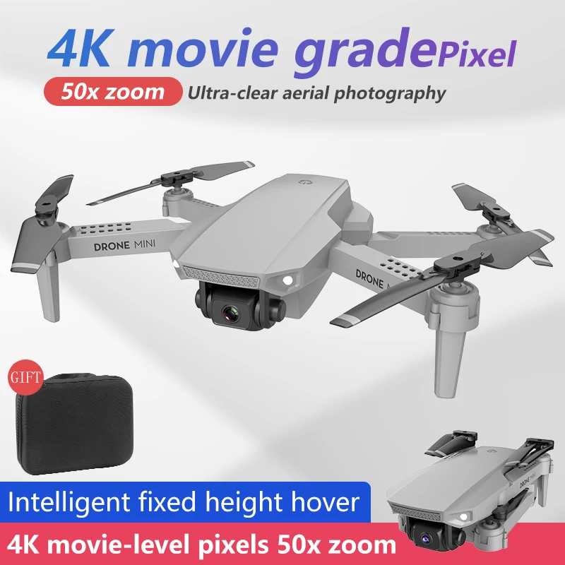 Радиоуправляемый Дрон E88 4k HD широкоугольная двойная камера WiFi FPV складной
