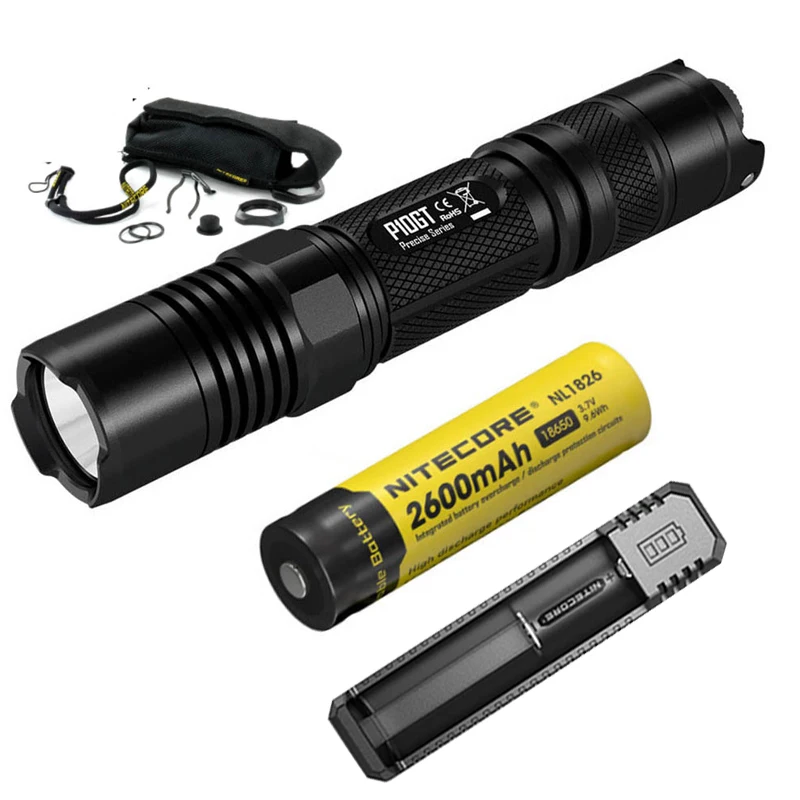 NITECORE P10GT тактический фонарь CREE XP L HI V3 LED max 900 люмен луч бросок 286 м для наружного