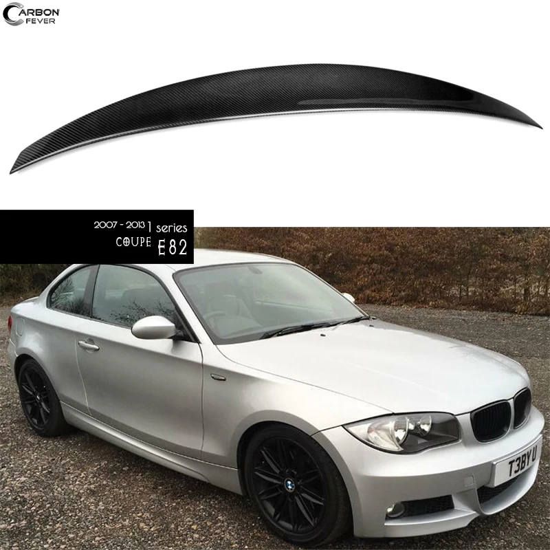 Задний спойлер из натурального углеродного волокна для багажника Ducktail BMW 1 серии