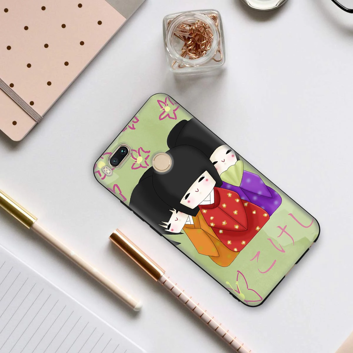 Kawaii японская кукла Kokeshi чехол для Xiaomi Redmi Note K30 8A 9 9A 9C 9s 9T 10 Poco F2 X3 CC9E A3 7A K20 Lite Pro Max |