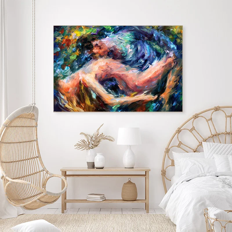 Абстрактная Нюдовая Картина Маслом Красочные Холсты Печати Искусства на Стенах Постеры Декор для Гостиной Домашний Декор.