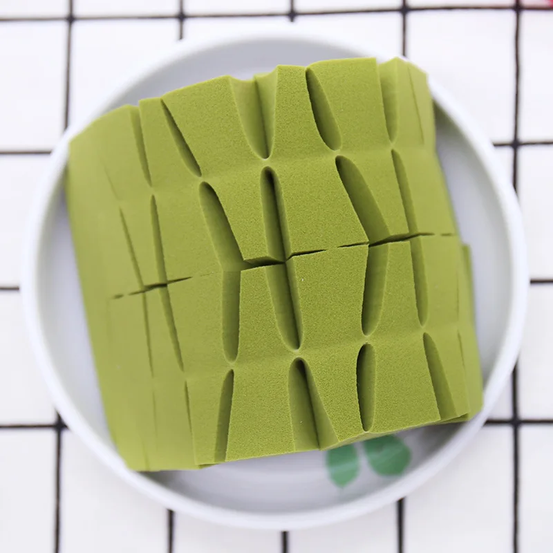 24 шт Одноразовые Макияж Губка comseticsбыл буфами на рукавах пудра гладкая Спонжик