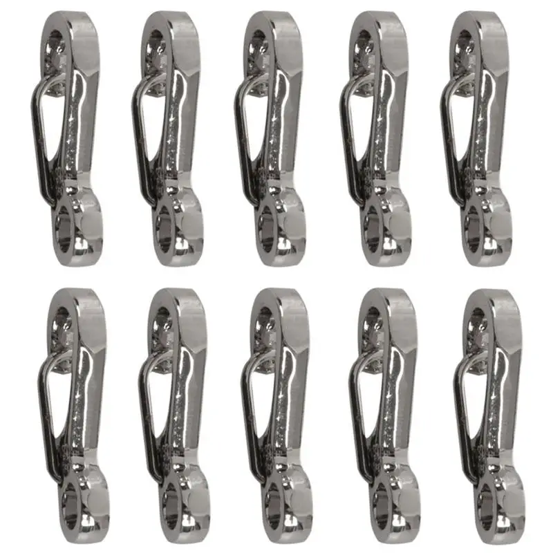 10 x EDC ALUMINIUM ALLOY MINI PARACORD CARABINER CLIPS SNAP HOOKS BUSHCRAFT | Спорт и развлечения