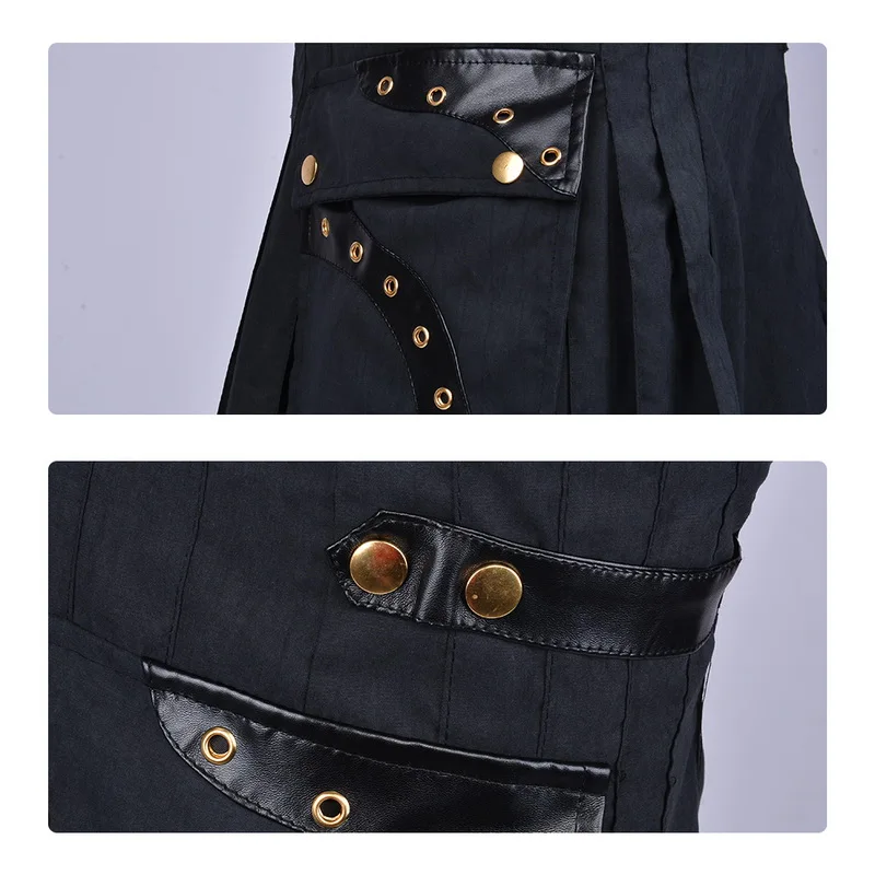 CYSINCOS новинка 2019 традиционная шотландская Мужская юбка Kilt металлическая