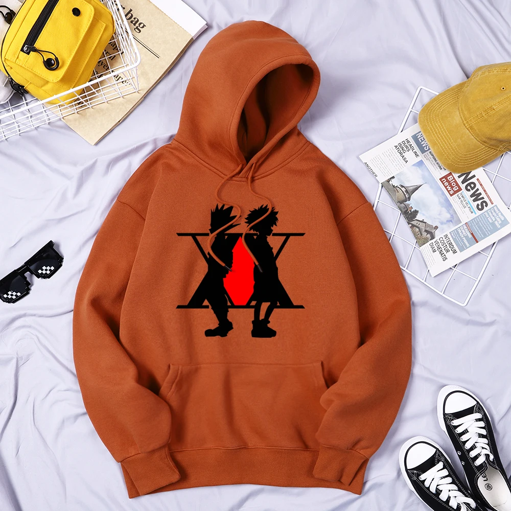 

HUNTERHUNTER FREECSS Hoodies Mens New Fashion Streetwear Japan Hip Hop Anime Clothes Cute Long Sleeves Swetshirt Menswear Tops