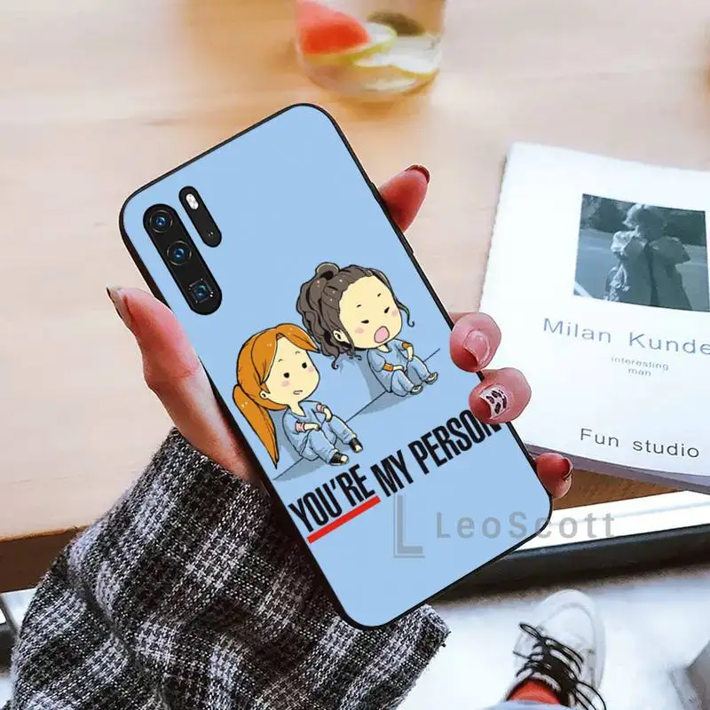 

Greys Anatomy Nurse Doctor Phone Case For Huawei P9 P10 P20 P30 Pro Lite smart Mate 10 Lite 20 Y5 Y6 Y7 2018 2019